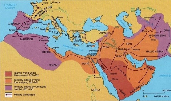 umayyad andalusia map ile ilgili gÃ¶rsel sonucu